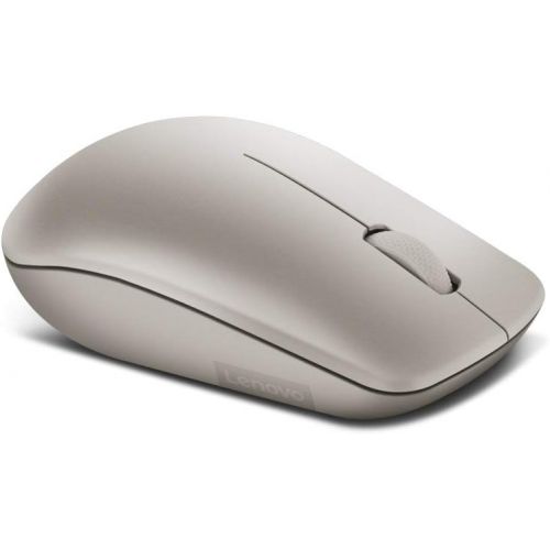 레노버 Lenovo 530 Wireless Mouse with Battery, 2.4GHz Nano USB, 1200 DPI Optical Sensor, Ergonomic for Left or Right Hand, Lightweight, GY50Z18988, Almond