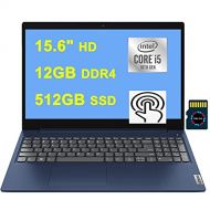 Lenovo IdeaPad 3 15 Laptop I 15.6 HD Touchscreen I 10th Gen Intel 4-Core i5-10210U ( i7-8665U) I 12GB DDR4 512GB SSD I Intel UHD Graphics I Win10 Blue + 32GB Micro SD Card
