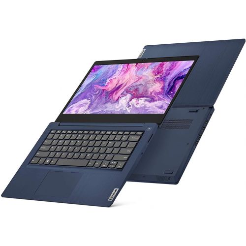 레노버 Lenovo Ideapad 3 14 14 FHD Laptop Computer, AMD Ryzen 3 3250U, 8GB DDR4 RAM, 1TB HDD, Abyss Blue, Windows 10 S