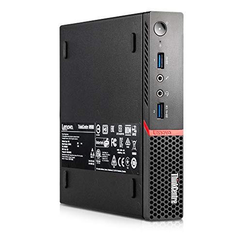 레노버 Lenovo ThinkCentre M900 Tiny Desktop, Quad Core i7 6700T 2.8Ghz, 16GB DDR4, 500GB Hard Drive, Windows 10 Pro (Renewed)