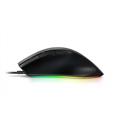 레노버 Lenovo Legion M500 RGB Gaming Mouse, Up to 16000 DPI 50G 400Ips, 7 Programmable Buttons, 3 ZONE 16.8Milion Colors RGB, 10G optional Magnet Weight, 3 Onboard Profile, 50 Million L/R