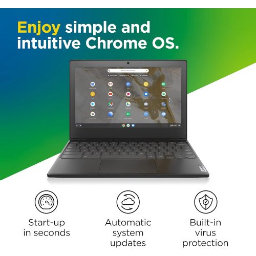 레노버 Lenovo IdeaPad 3 11 Chromebook Laptop, 11.6 HD Display, Intel Celeron N4020, 4GB RAM, 64GB Storage, Intel UHD Graphics 600, Chrome OS