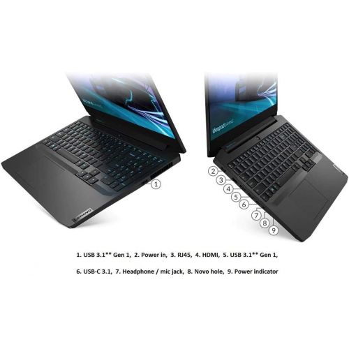 레노버 2020 Newest Lenovo Premium IdeaPad Gaming 3i Laptop 15.6 FHD Display 10th Gen Intel 4-Core i5, 16GB RAM 512GB SSD + 1TB HDD WiFi Bluetooth Backlit-KB NVIDIA GeForce GTX1650 32GB Te