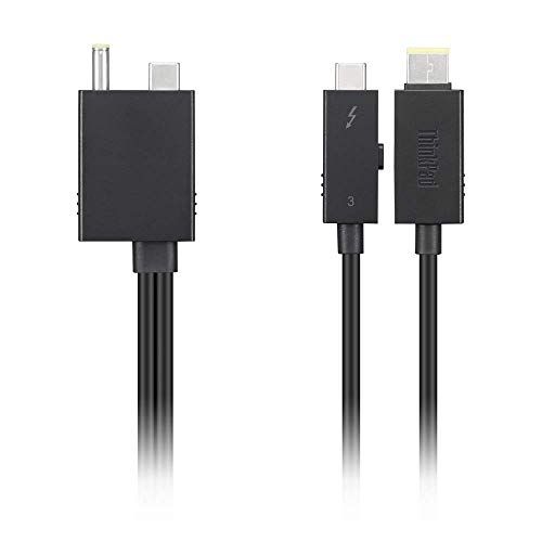 레노버 Lenovo Thunderbolt Cable (M) (M) - Thunderbolt 3-2.2 ft - Black - Cru - for ThinkPad P1; P1 (2nd Gen); P52; P53; P72; P73; X1 Extreme; X1 Extreme (2nd Gen)