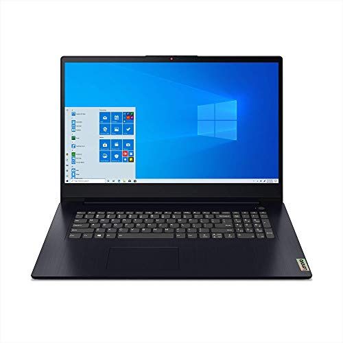 레노버 Lenovo IdeaPad 3 Laptop, 17.3 HD+ Display, AMD Ryzen 5 5500U, 8GB RAM, 512GB Storage, AMD Radeon 7 Graphics, Windows 10 Home, Abyss Blue