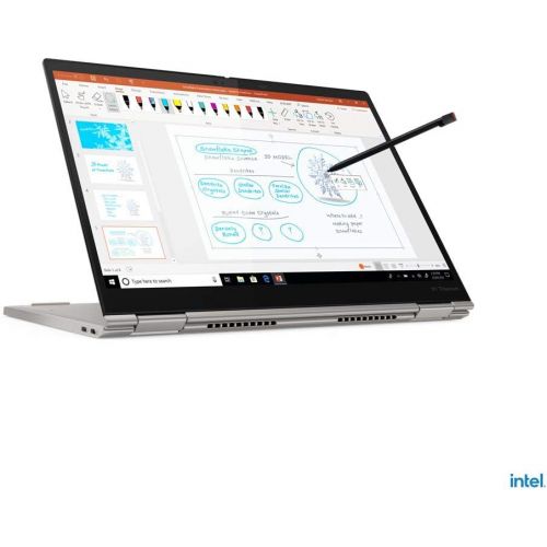 레노버 2021 Latest Lenovo ThinkPad X1 Titanium Yoga 13.5 QHD 450Nits anti-reflectiveTouch 11Th Gen Core I7-1160G7 16GB 1TB SSD Intel Iris Xe Graphics Pen Backlit Eng Key WIN10 Pro Titan