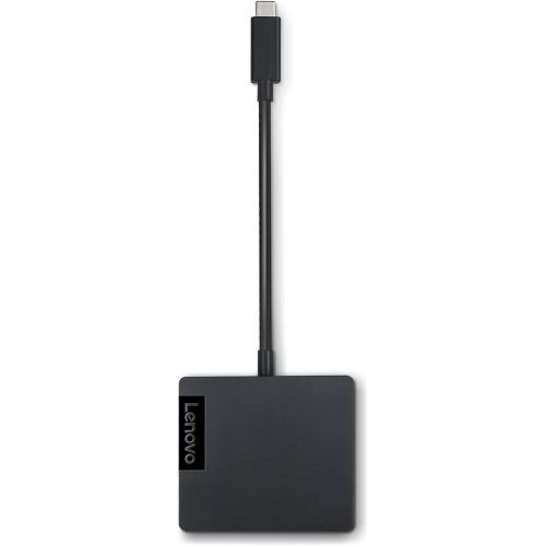 레노버 Lenovo USB-C Travel Hub, Black, 1, Model: 4X90M60789