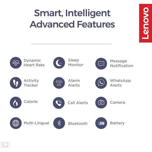 레노버 Lenovo Smart Watch S2-Black