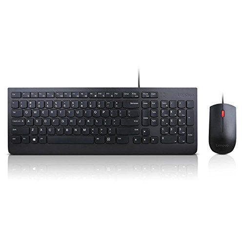 레노버 Lenovo Essential Wired Keyboard and Mouse Combo - US English