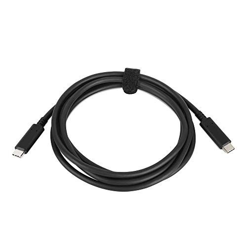 레노버 Lenovo - USB Cable - 6.ft - 24 Pin USB-C (M) to 24 Pin USB-C (M) - Black - for 100E, 330S-14Ast, 720S Touch-15Ikb and More