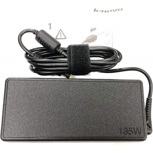 레노버 Lenovo 20V 6.7A 135W Slim Tip AC Adapter for Lenovo IdeaPad Y40-70 Y50-70 Y70-70, ThinkPad T440P T450P T460P T530 T540 T560 W510 ADL135NDC3A