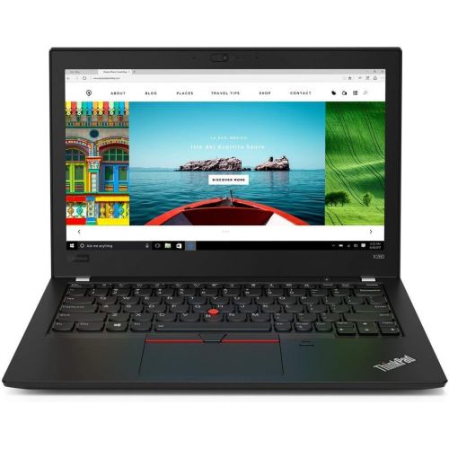 레노버 Lenovo ThinkPad X280 Laptop: Core i5-8350U, 256GB SSD, 8GB RAM, Windows 10 Pro, Backlit Keyboard, Fingerprint Reader