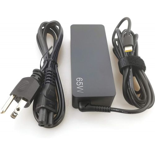 레노버 Laptop Charger 65W watt USB Type C(USB-C) AC Power Adapter for Lenovo ThinkPad Yoga,ADLX65YDC3A,ADLX65YCC3A,ADLX65YLC3A