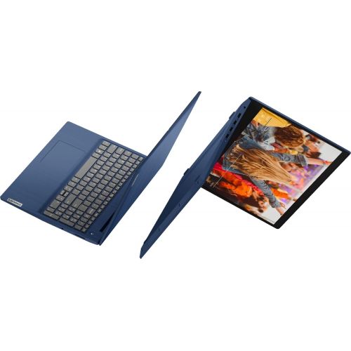 레노버 2021 Lenovo IdeaPad 3 15.6 HD Multitouch Premium Laptop, 10th Gen Intel Core i3-10110U Upto 4.1GHz, 12GB RAM, 512GB PCIe SSD, Card Reader, Windows 10 + HDMI Cable, Blue