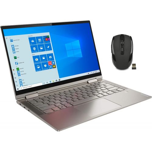 레노버 Lenovo Yoga C740 2-in-1 14 FHD Widescreen LED Multi-Touch Premium Laptop 10th Gen Intel i5-10210U 8GB RAM 1TB SSD Backlit Keyboard Fingerprint Windows 10 with Wireless Mouse Bundle