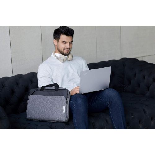 레노버 Lenovo 15.6 Laptop Urban Toploader T530, Fits Up to 15.6-Inch Laptops, Water-Repellent Material, Padded PC Compartment, Zippered Workstation, On-The-Go Charging, GX40X54262, Charco