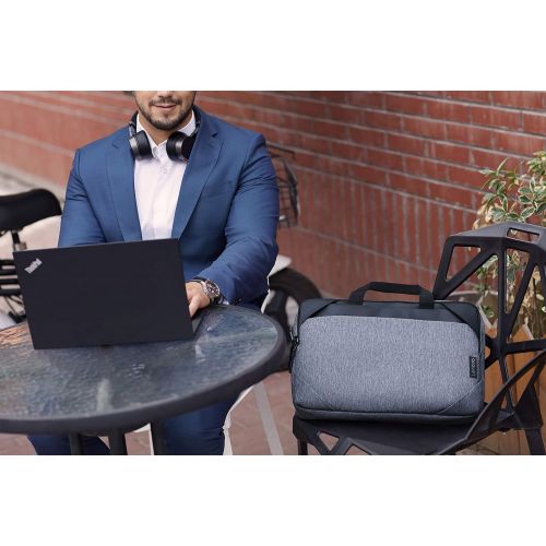 레노버 Lenovo 15.6 Laptop Urban Toploader T530, Fits Up to 15.6-Inch Laptops, Water-Repellent Material, Padded PC Compartment, Zippered Workstation, On-The-Go Charging, GX40X54262, Charco