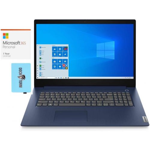 레노버 Lenovo IdeaPad 3 17IIL05 Home and Business Laptop (Intel i5-1035G1 4-Core, 20GB RAM, 1TB SATA SSD, Intel UHD, 17.3 HD+ (1600x900), WiFi, Bluetooth, Win 10 Pro) with MS 365 Personal