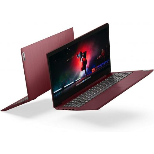 레노버 2021 Newest Lenovo IdeaPad 3 Laptop 15.6 Full HD Computer Notebook, 10th Gen Intel Core i5-1035G1 3.6GHz Processor, 8GB RAM, 256GB SSD, HDMI, Wi-Fi, Webcam, Windows 10, Cherry Red