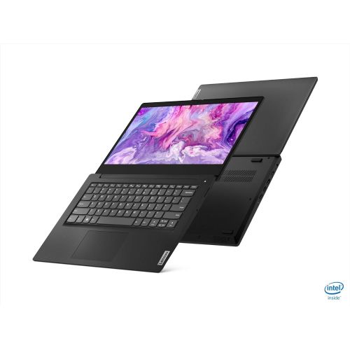 레노버 2021 Lenovo IdeaPad 3 14.0 HD Laptop, Intel Pentium Gold 6405U Processor, 4GB DDR4 RAM, 128GB SSD, HDMI, Webcam, WiFi, Bluetooth 5, Windows 10 S, Black, W/ IFT Accessories