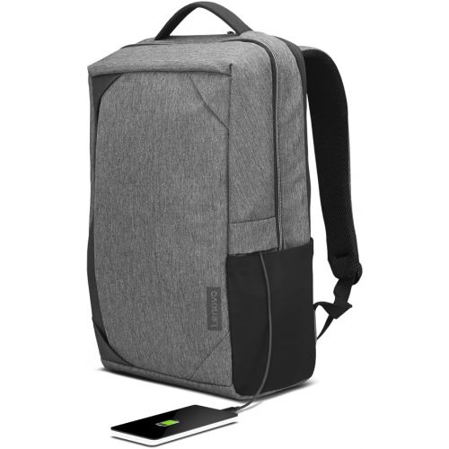 레노버 Lenovo 15.6 Laptop Urban Backpack B530, Fits Up to 15.6-Inch Laptops, Water-Repellent Material, Padded PC Compartment, Anti-Theft Pocket, On-The-Go Charging, GX40X54261, Charcoal G