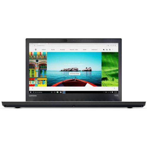 레노버 Lenovo ThinkPad T470 14 HD Business Laptop, Intel Core i5-6200U up to 2.8GHz, 8GB DDR4, 256GB PCIe SSD, Webcam, Wireless AC, Bluetooth, Thunderbolt, Fingerprint Reader, Windows 10
