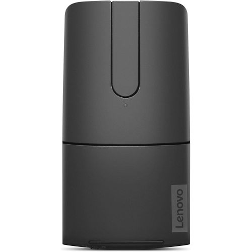레노버 Lenovo Yoga Mouse with Laser Presenter, 2.4GHz Wireless Nano Receiver & Bluetooth, Ergonomic V-Shape, Adjustable 1600 DPI, Optical Mouse, GY51B37795, Shadow Black