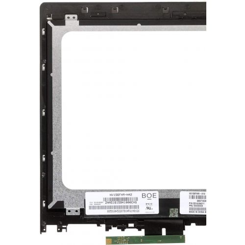 레노버 For Lenovo 15.6 Replacement 1920x1080 FHD IPS LCD Panel LED Touch Screen with Frame Assembly Edge 2-15 1580 80QF