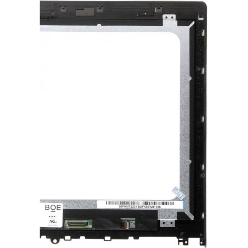 레노버 For Lenovo 15.6 Replacement 1920x1080 FHD IPS LCD Panel LED Touch Screen with Frame Assembly Edge 2-15 1580 80QF