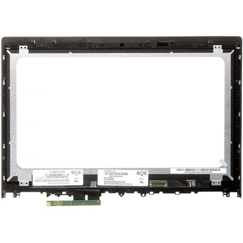 레노버 For Lenovo 15.6 Replacement 1920x1080 FHD IPS LCD Panel LED Touch Screen with Frame Assembly Edge 2-15 1580 80QF