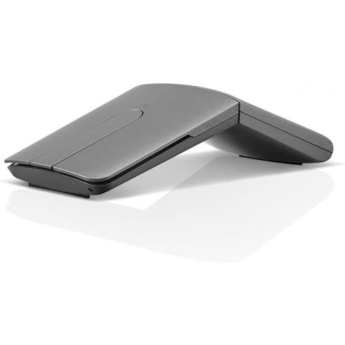 레노버 Lenovo Yoga Mouse with Laser Presenter, 2.4GHz Wireless Nano Receiver & Bluetooth 5.0, Award-Winning Ergonomic V-Shape, Adjustable 1600 DPI, Optical Mouse, GY50U59626, Iron Grey, g