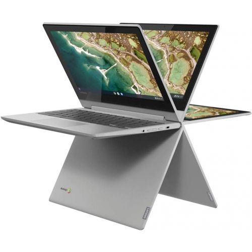레노버 2021 Lenovo Chromebook Flex 3 2-in-1 11.6 HD Touchscreen Laptop, MediaTek MT8173C Quad-Core Processor, 4GB RAM, 32GB eMMC, HDMI, Webcam, Wi-Fi, Bluetooth, Chrome OS, Platinum Gray,