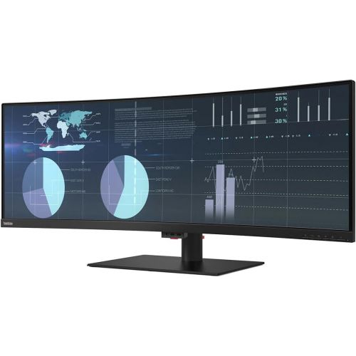 레노버 Lenovo - 61D5RAR1US - Lenovo ThinkVision P44w-10 43.4 WQUXGA WLED LCD Monitor - 32:10 - Raven Black - Vertical Alignment (VA) - 1.07 Billion Colors - 380 Nit Typical, 450 Nit Peak