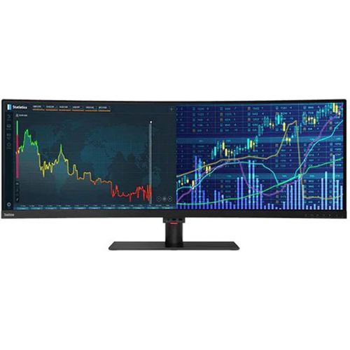 레노버 Lenovo - 61D5RAR1US - Lenovo ThinkVision P44w-10 43.4 WQUXGA WLED LCD Monitor - 32:10 - Raven Black - Vertical Alignment (VA) - 1.07 Billion Colors - 380 Nit Typical, 450 Nit Peak