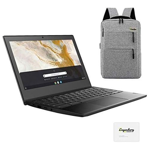 레노버 2021 Lenovo 3 11 Lightweight Chromebook, 11.6-Inch HD Display, AMD A6-9220C Dual-Core Processor, 4GB LPDDR3, 32GB eMMC, Webcam, Chrome OS, OnyxBlack /Legendary Accessories