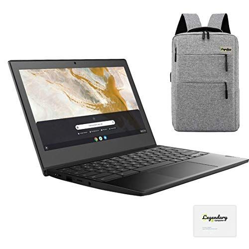 레노버 2021 Lenovo 3 11 Lightweight Chromebook, 11.6-Inch HD Display, AMD A6-9220C Dual-Core Processor, 4GB LPDDR3, 32GB eMMC, Webcam, Chrome OS, OnyxBlack /Legendary Accessories