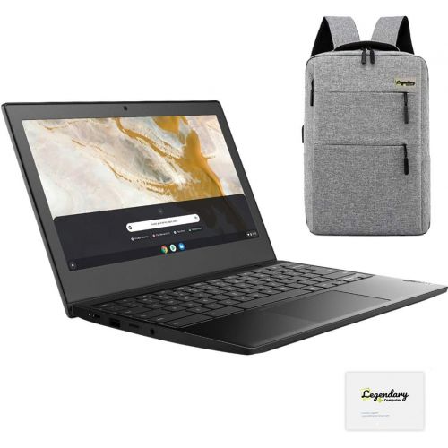 레노버 2021 Lenovo 3 11 Lightweight Chromebook, 11.6-Inch HD Display, AMD A6-9220C Dual-Core Processor, 4GB LPDDR3, 32GB eMMC, Webcam, Chrome OS, OnyxBlack /Legendary Accessories