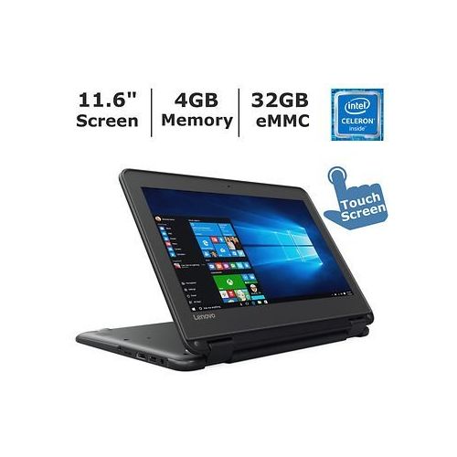 레노버 2017 Lenovo N23 11.6-inch Touchscreen 2-in-1 Business Laptop, Intel Celeron N3060, 4GB Memory, 32GB eMMC, Windows 10 Professional