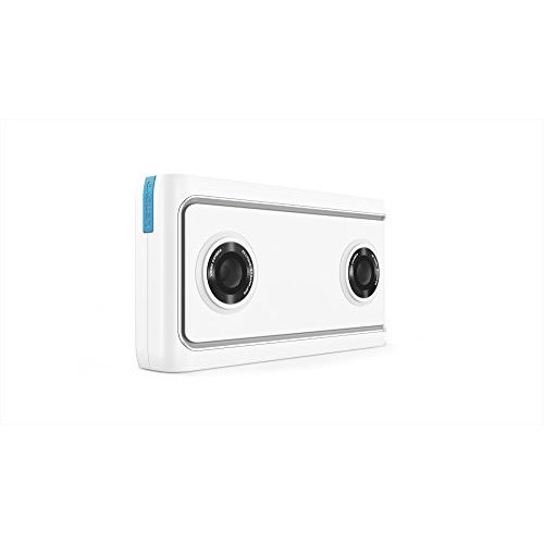 레노버 Lenovo Mirage Camera with Daydream, VR-Ready Photo and Video Camera, Integration with YouTube and Google Photos, Smartphone Compatibility, Moonlight White