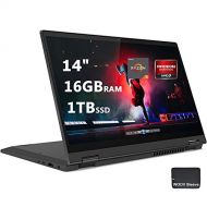 Lenovo Flex 5 14 2-in-1 Laptop FHD Touchscreen 6-Core AMD Ryzen 5 4500U 16GB DDR4 RAM, 1024GB PCIE SSD, Digital Pen Included Backlit Keyboard Bundled with Woov Sleeve Windows 10, G