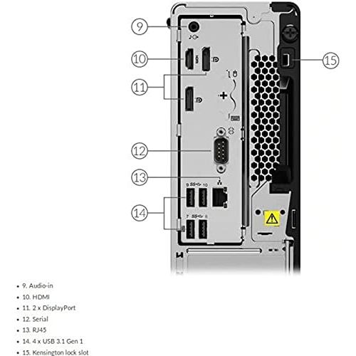 레노버 Lenovo ThinkCentre M80s 11CU0013US Desktop Computer - Intel Core i7 10th Gen i7-10700 Octa-core (8 Core) 2.90 GHz - 16 GB RAM DDR4 SDRAM - 256 GB SSD - Small Form Factor - Black -