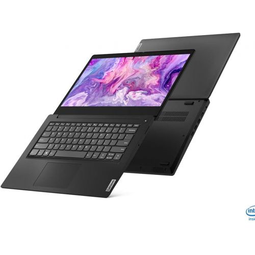 레노버 2021 Lenovo Ideapad 3 14 HD Laptop Computer, Intel Pentium Gold 6405U Processor, 12GB RAM, 256GB PCIe SSD, Intel UHD Graphics, Speakers, Webcam, Bluetooth, Windows 10 S, Black, 32G