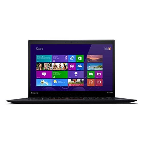 레노버 Lenovo Thinkpad X1 Carbon 20BS003BUS 14 Inch FHD Display, Intel Dual Core i7-5600U, 8GB RAM, 512GB Solid State Drive, Windows 8.1 Laptop