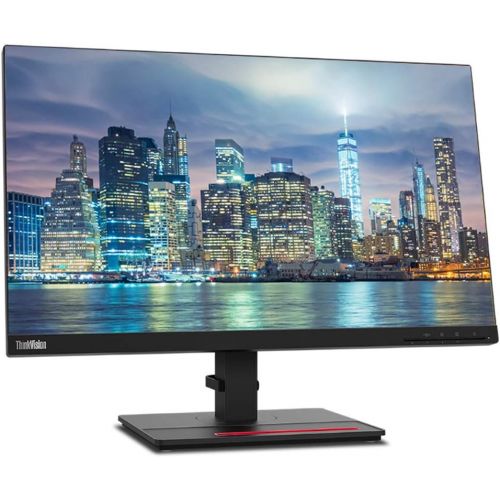 레노버 Lenovo ThinkVision T24i 23.8in 1920x1080 FHD IPS WLED LCD 2-Pack Raven Black Monitor Bundle with HDMI, VGA, DisplayPort, MK270 Wireless Keyboard and Mouse, Gel Mouse Pad, Desk Moun