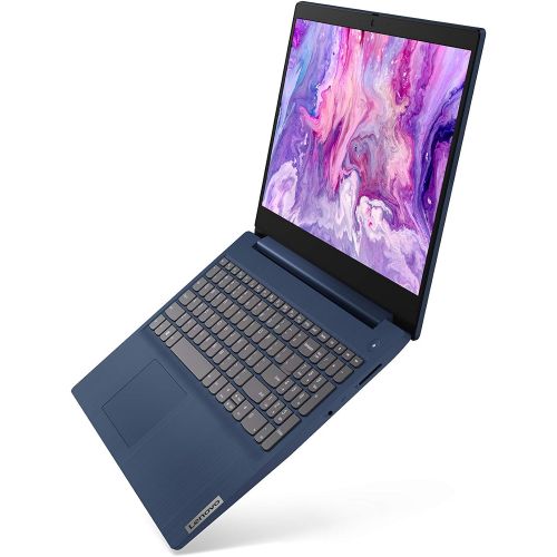 레노버 Lenovo IdeaPad 3 15.6 FHD Premium Laptop AMD Ryzen 5 5500U Six-Core Processor 8GB RAM 256GBSSD AMD Radeon 7 Graphics Windows 10 Home Blue with USB3.0 HUB Bundle