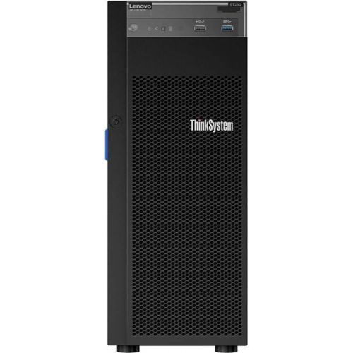 레노버 Lenovo ThinkSystem ST250 Tower Server Including Intel Xeon 3.3GHz CPU, 64GB DDR4 2666MHz RAM, 16TB HDD Storage, JBOD RAID