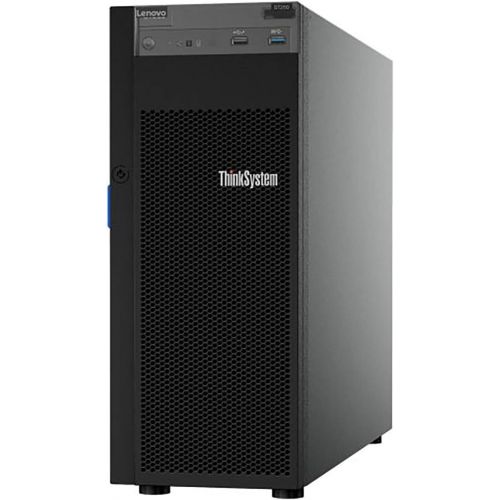 레노버 Lenovo ThinkSystem ST250 Tower Server Including Intel Xeon 3.3GHz CPU, 64GB DDR4 2666MHz RAM, 16TB HDD Storage, JBOD RAID