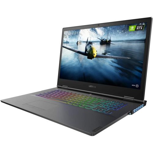 레노버 Lenovo Legion Y740 17.3-inch FHD 1TB SSD 2.6GHz i7 Gaming Laptop (16GB RAM, 6-Core i7-9750H, GeForce RTX 2080, RGB Backlit Keyboard, HDMI, USB-C, Windows 10 Home) Black, 81UJ0001US