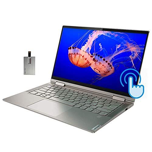 레노버 2021 Lenovo Yoga C740 2-in-1 14 FHD Touchscreen Laptop Computer, Intel Core i5-10210U, 8GB RAM, 256GB SSD, Backlit KB, Fingerprint Reader, Intel UHD Graphics, Windows 10, Mica, 32G