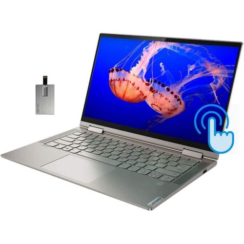 레노버 2021 Lenovo Yoga C740 2-in-1 14 FHD Touchscreen Laptop Computer, Intel Core i5-10210U, 8GB RAM, 256GB SSD, Backlit KB, Fingerprint Reader, Intel UHD Graphics, Windows 10, Mica, 32G